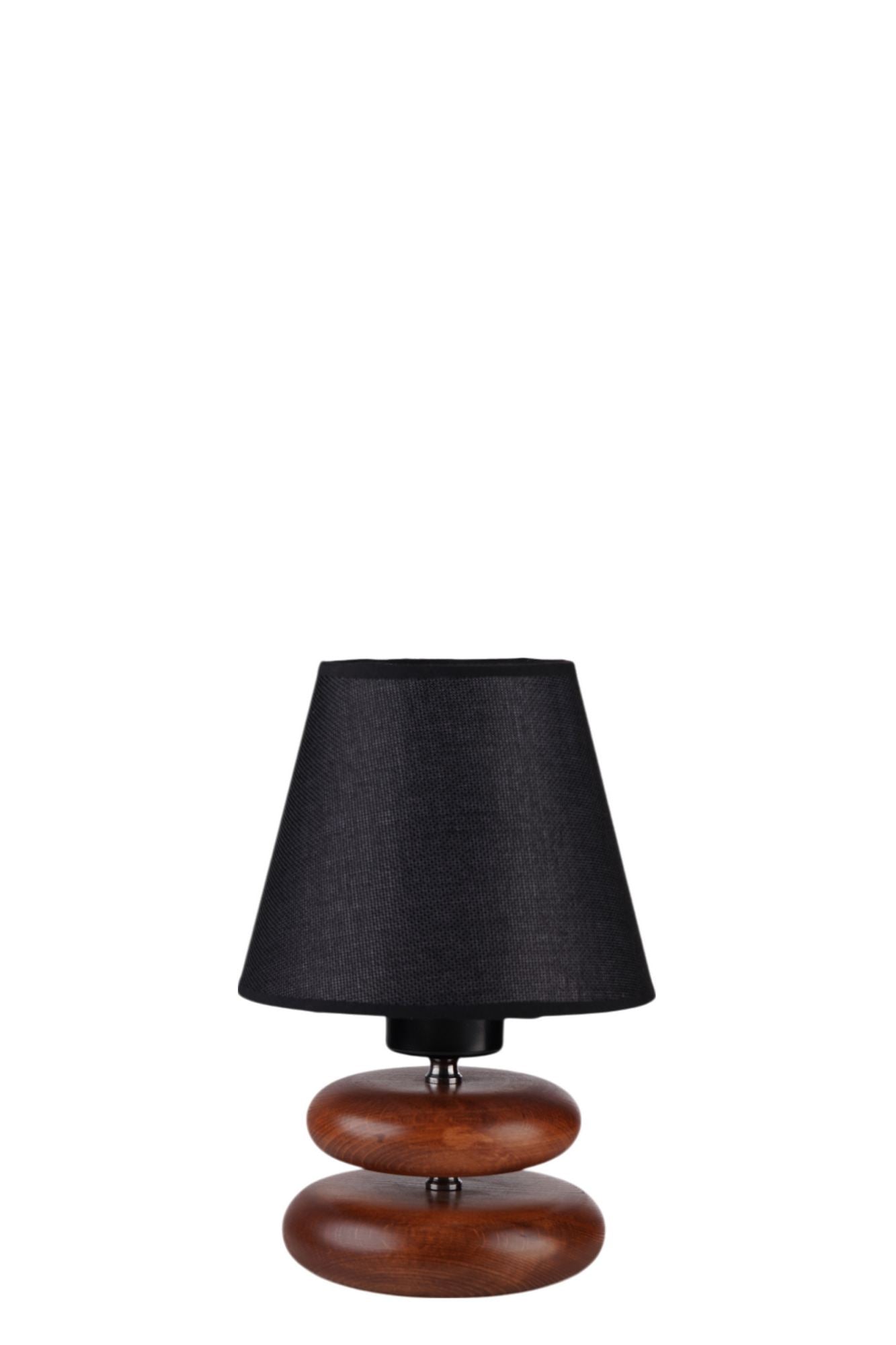 Stolna lampa 903, crna, orah