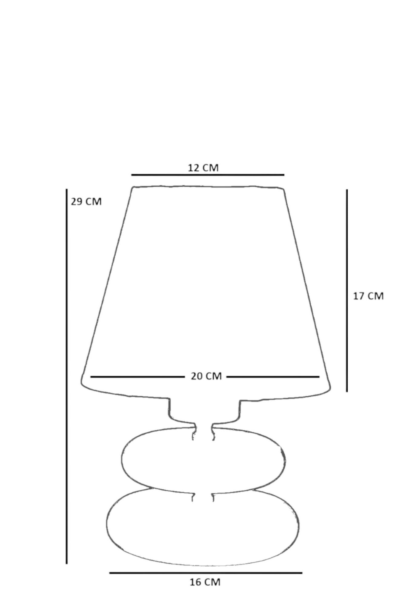 Stolna lampa 903, crna, orah