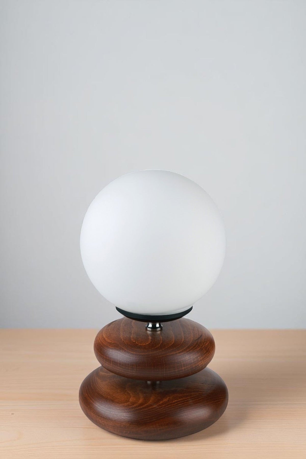 Stolna Lampa 910, Bijela, Orah