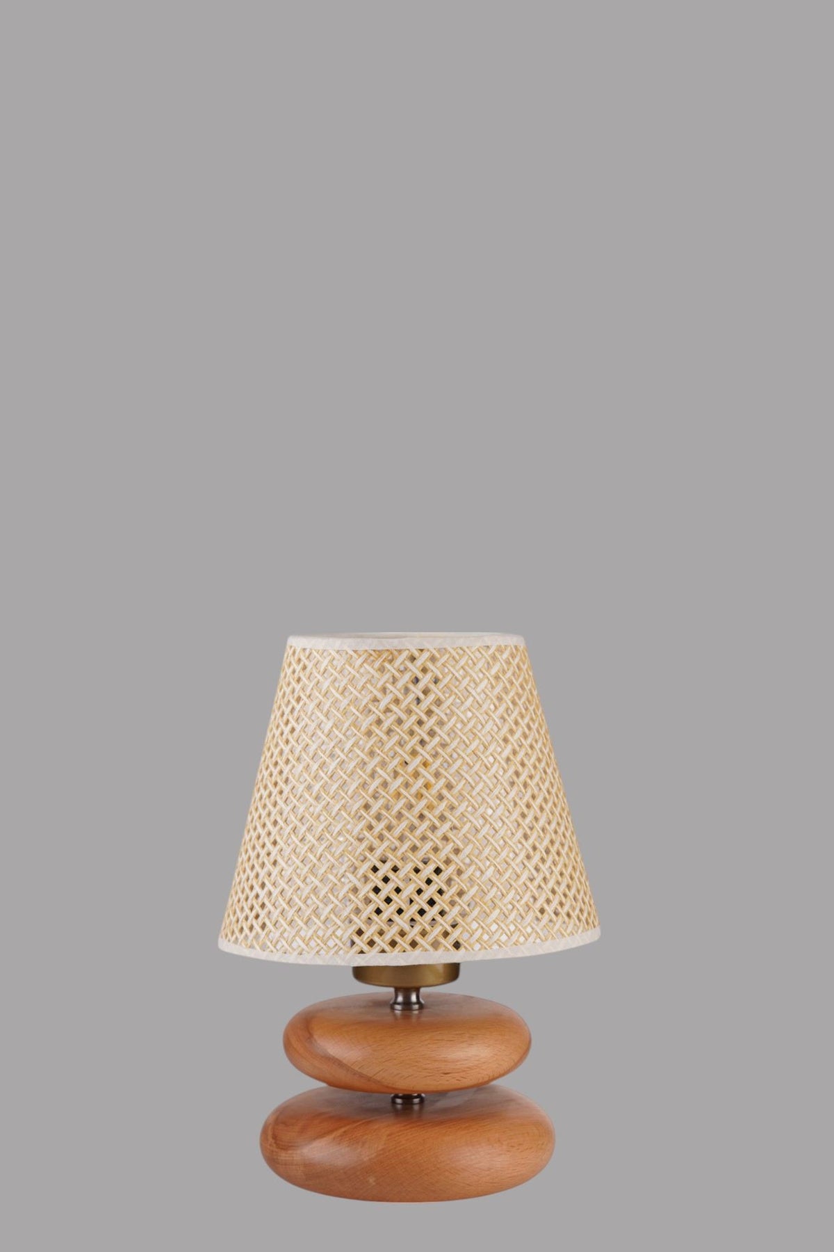 Stolna lampa 941, bež, hrast