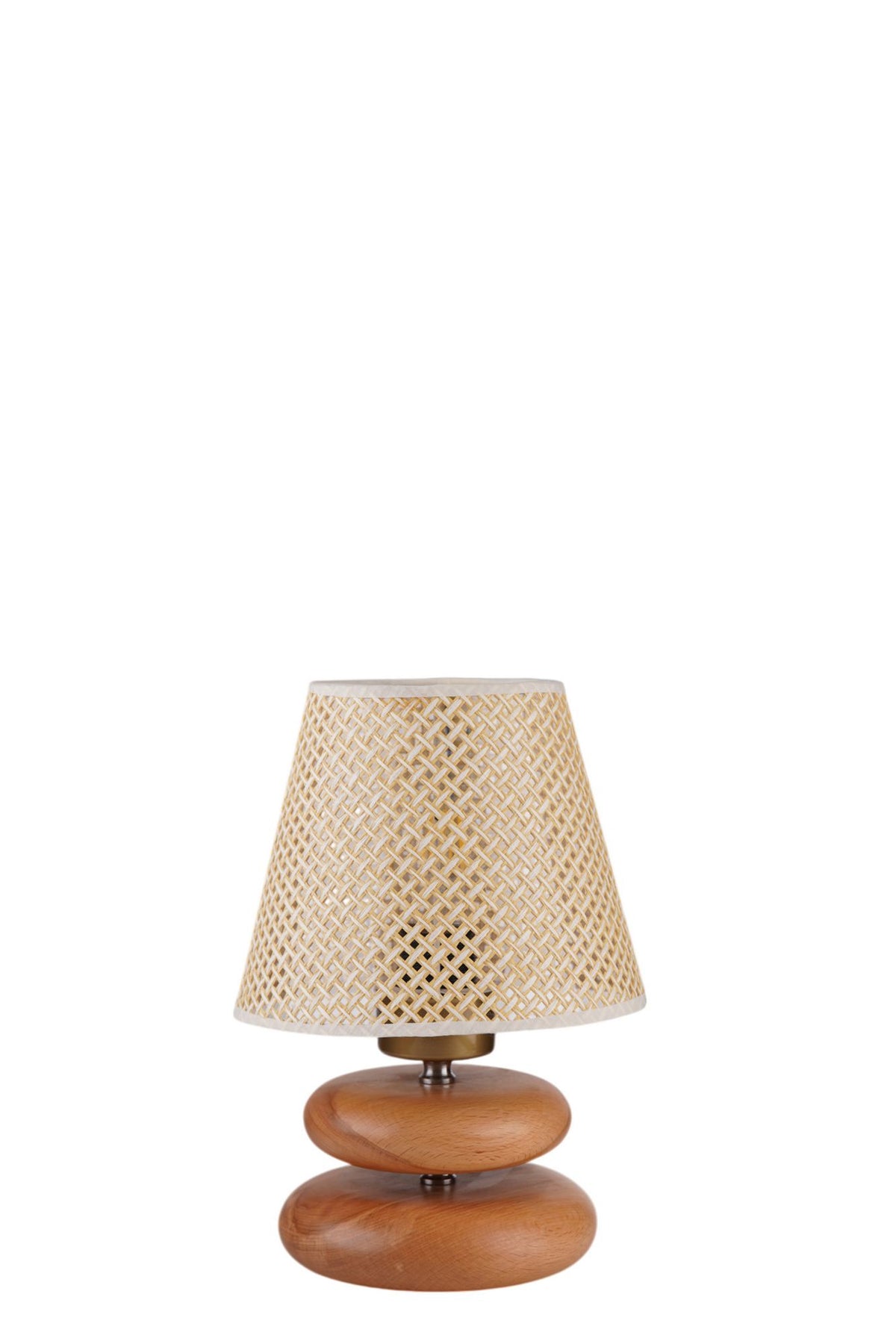 Stolna lampa 941, bež, hrast