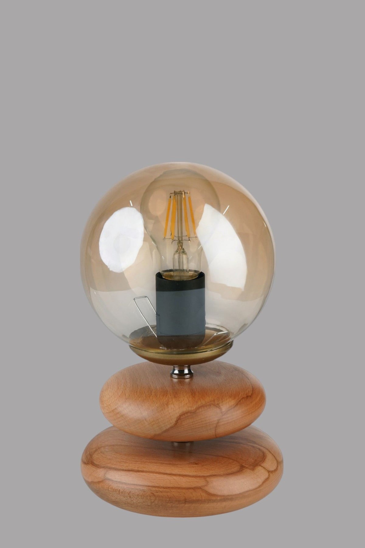 Stolna lampa 965, med, hrast