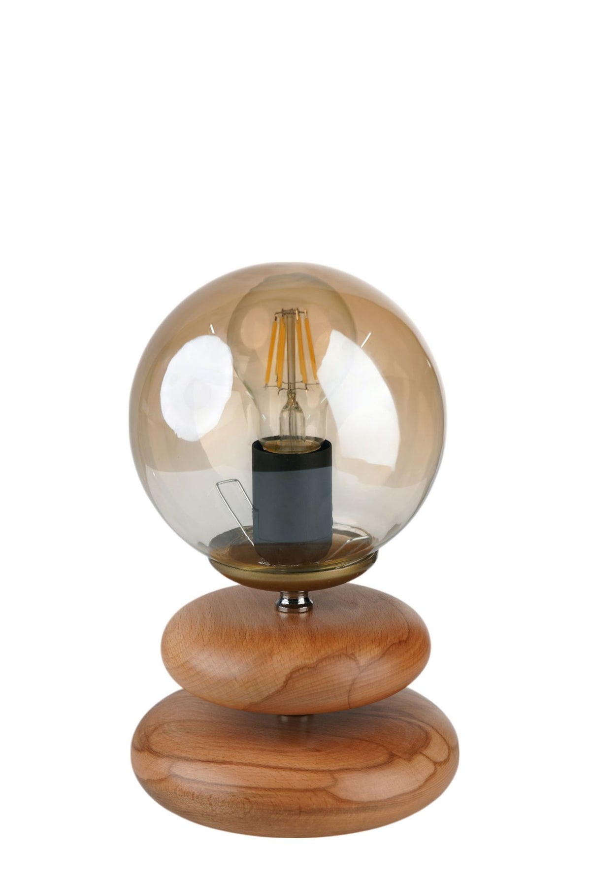Stolna lampa 965, med, hrast