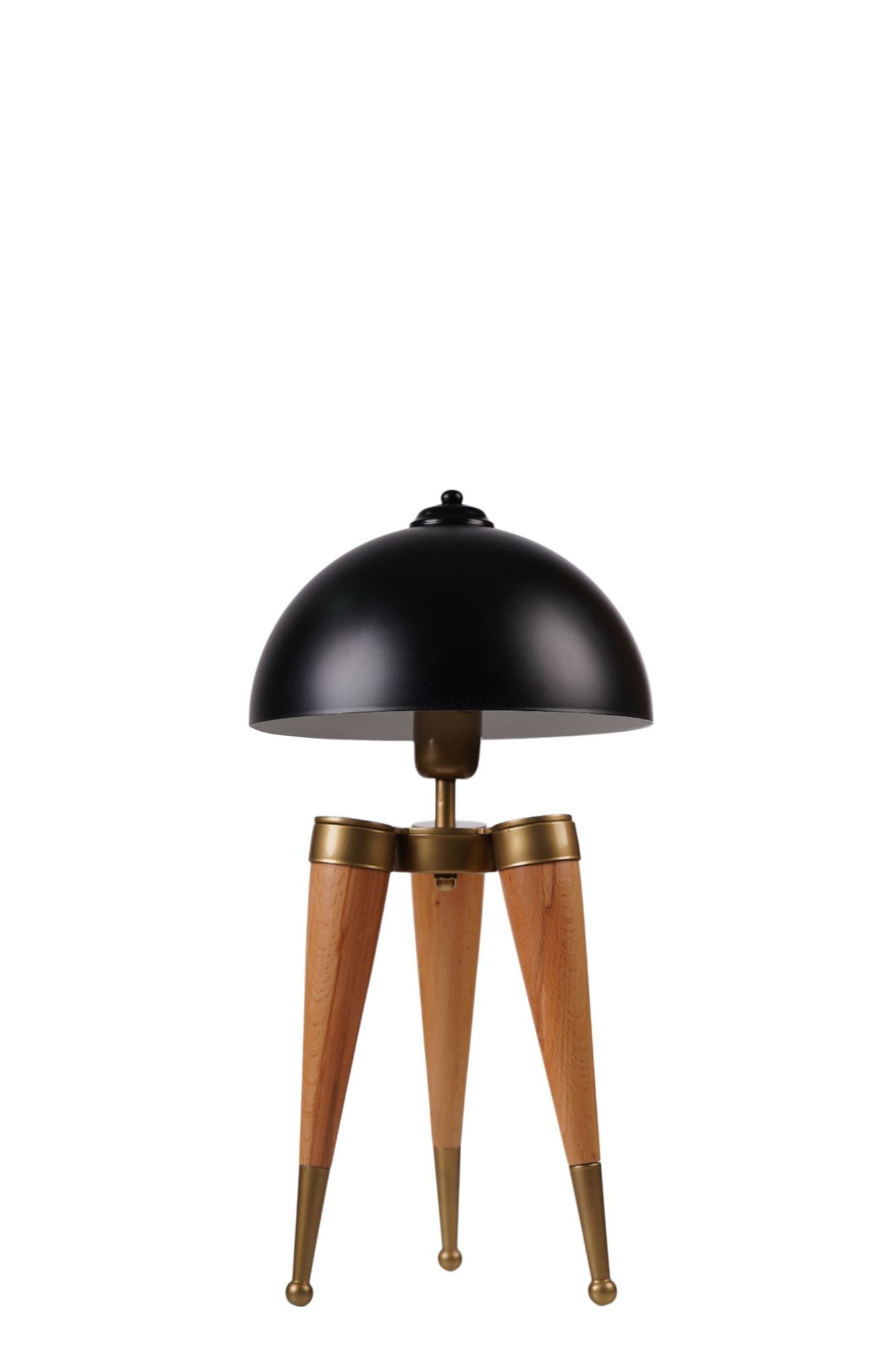 Stolna lampa 996, crna, hrast
