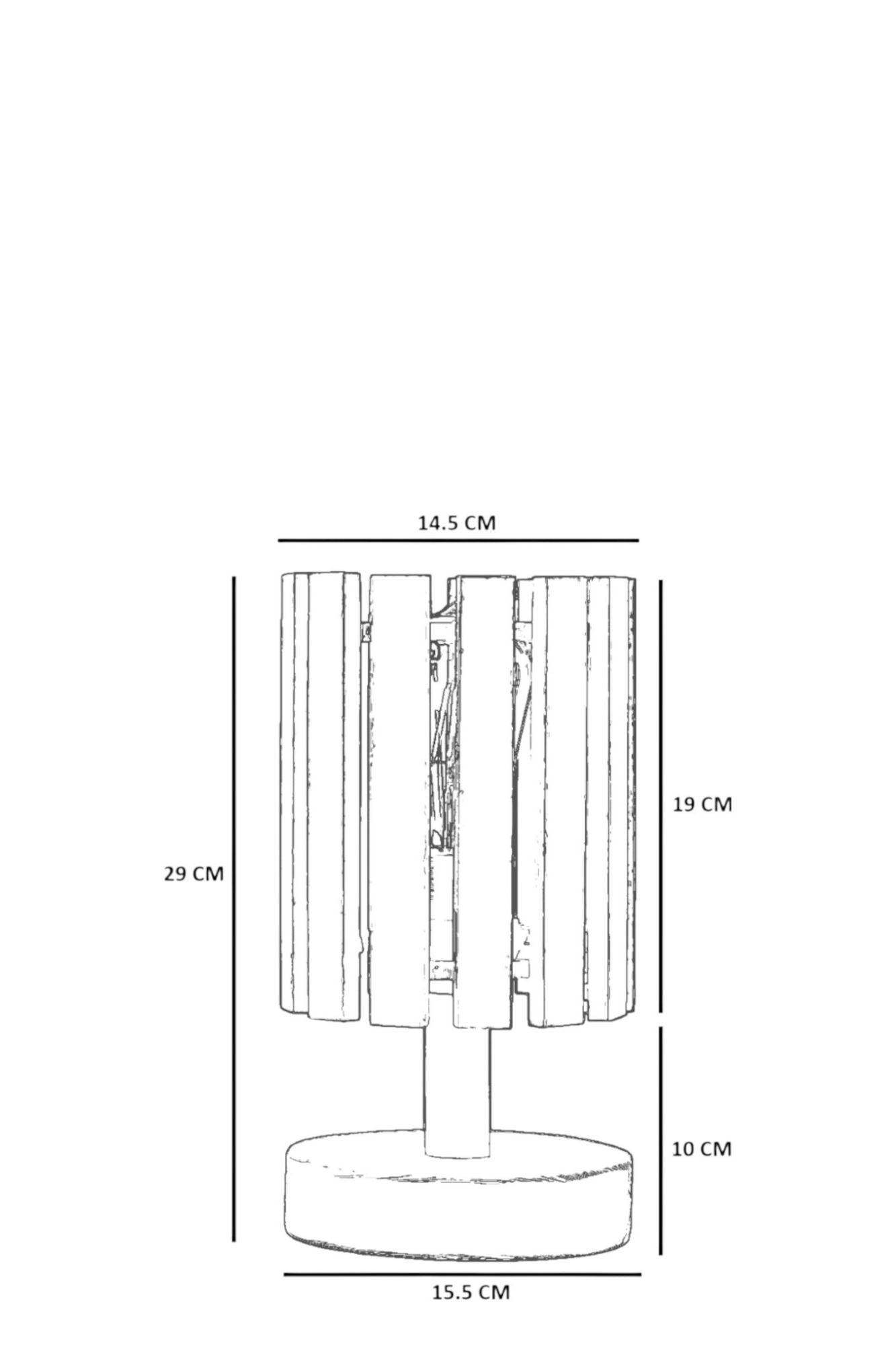 Stolna lampa 047, orah