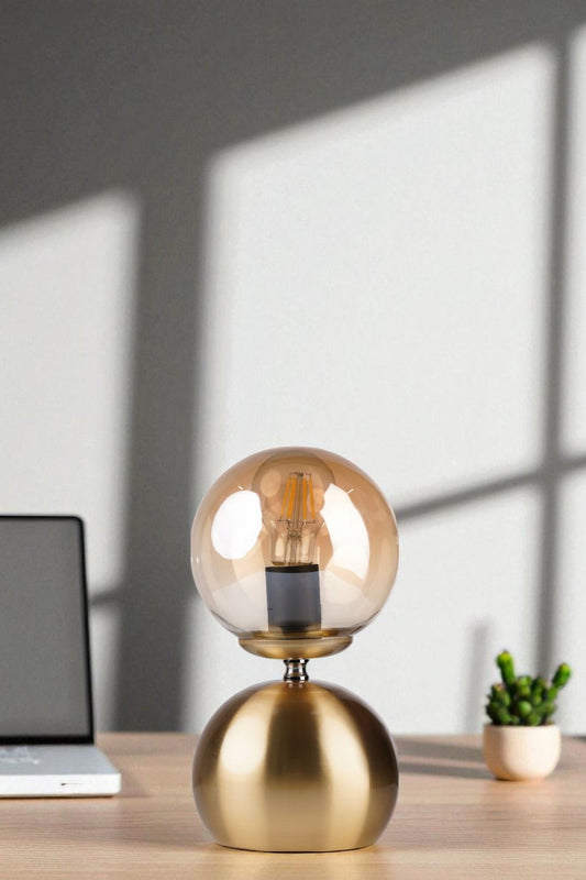 Stolna lampa 061, med, zlatna