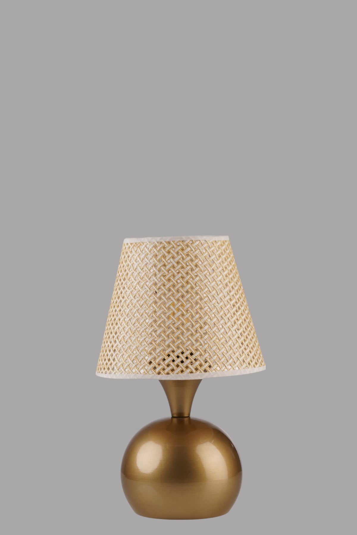 Stolna lampa 108, bež, zlatna