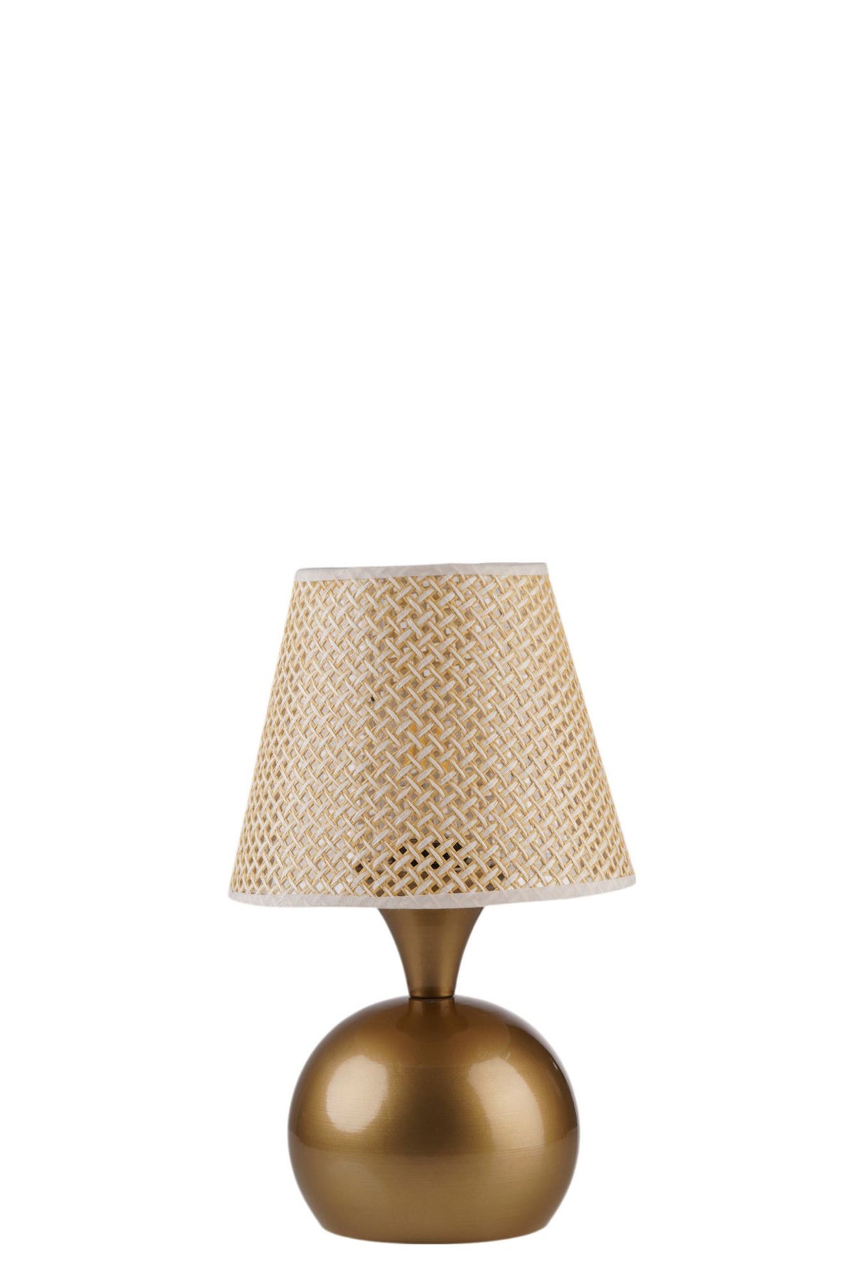 Stolna lampa 108, bež, zlatna