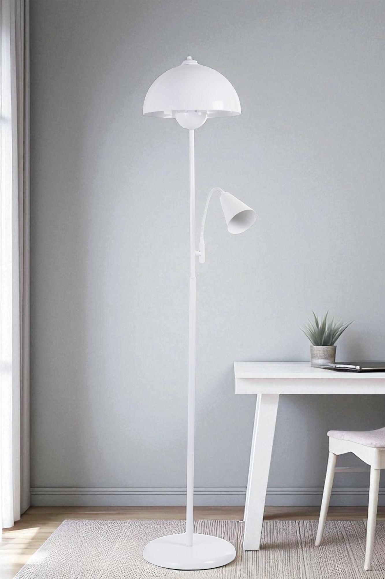 Podna lampa 867, bijela