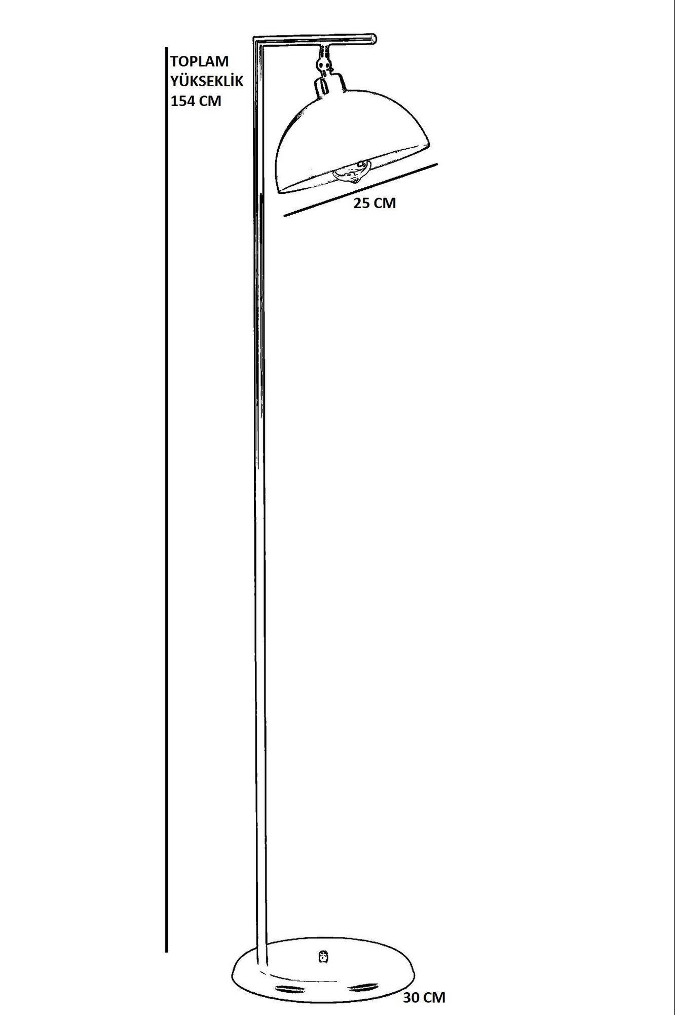 Podna lampa 473, senf