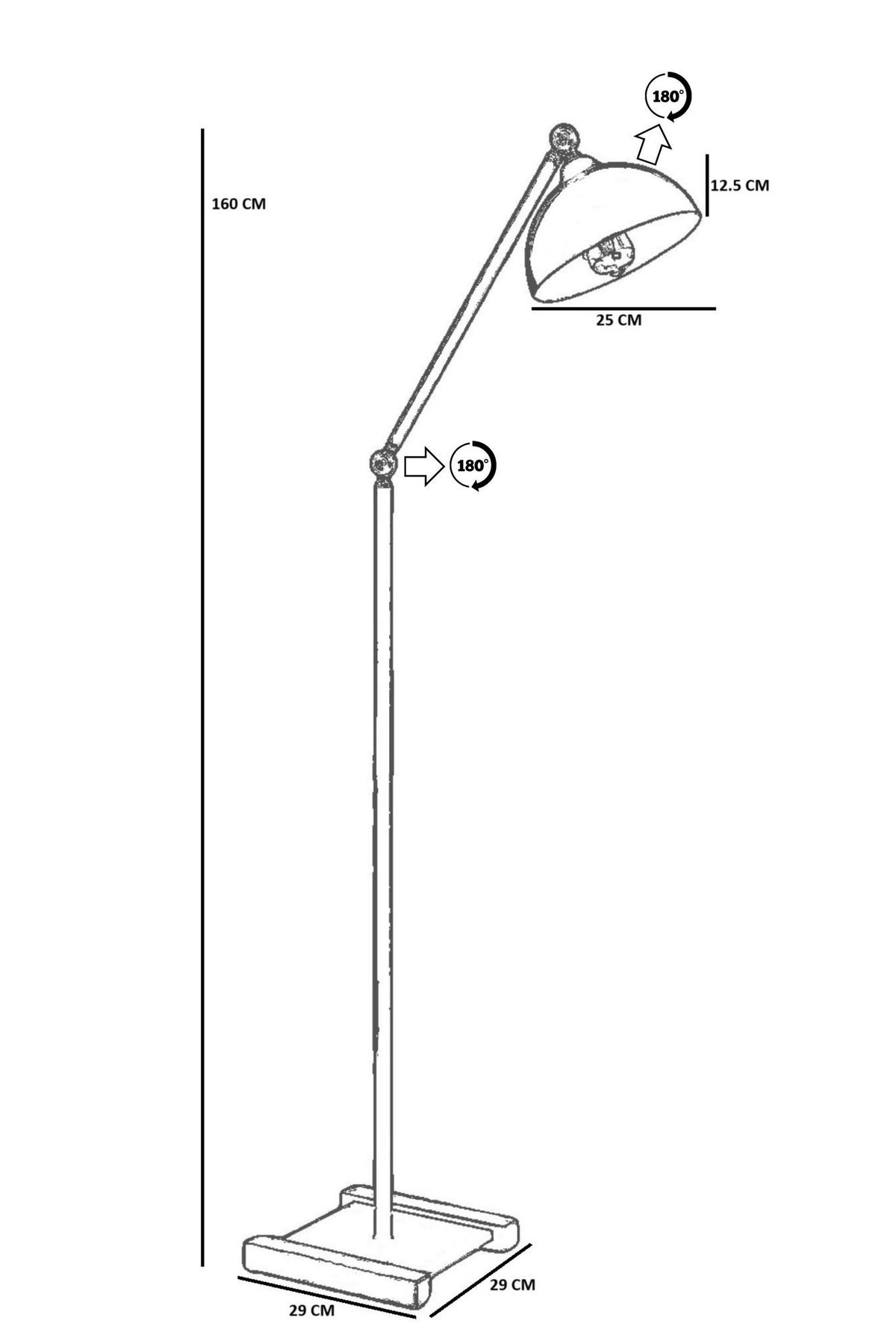 Podna lampa 596, menta