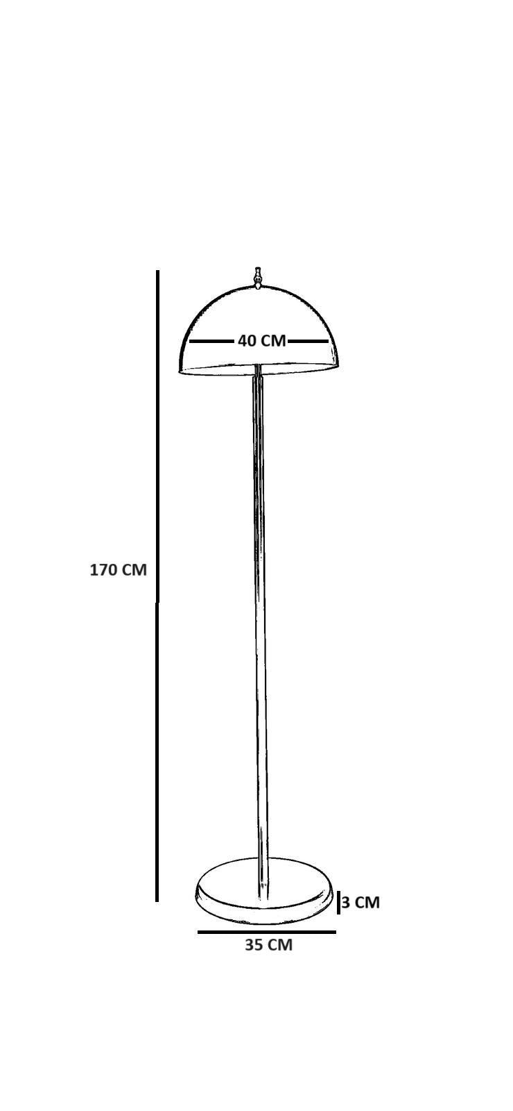 Podna lampa 626, senf