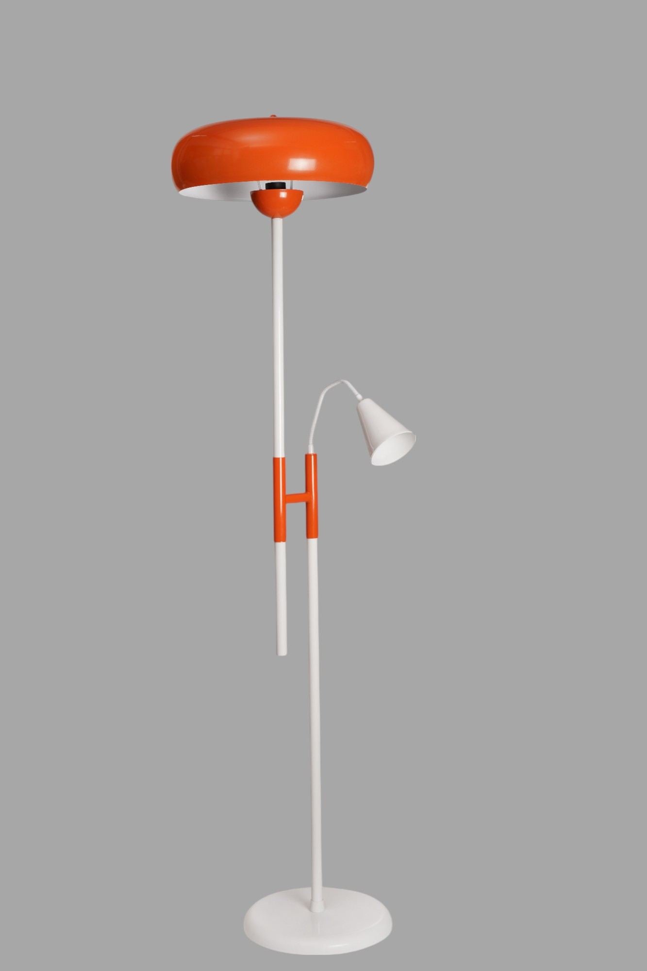 Podna lampa 800, narančasta, bijela
