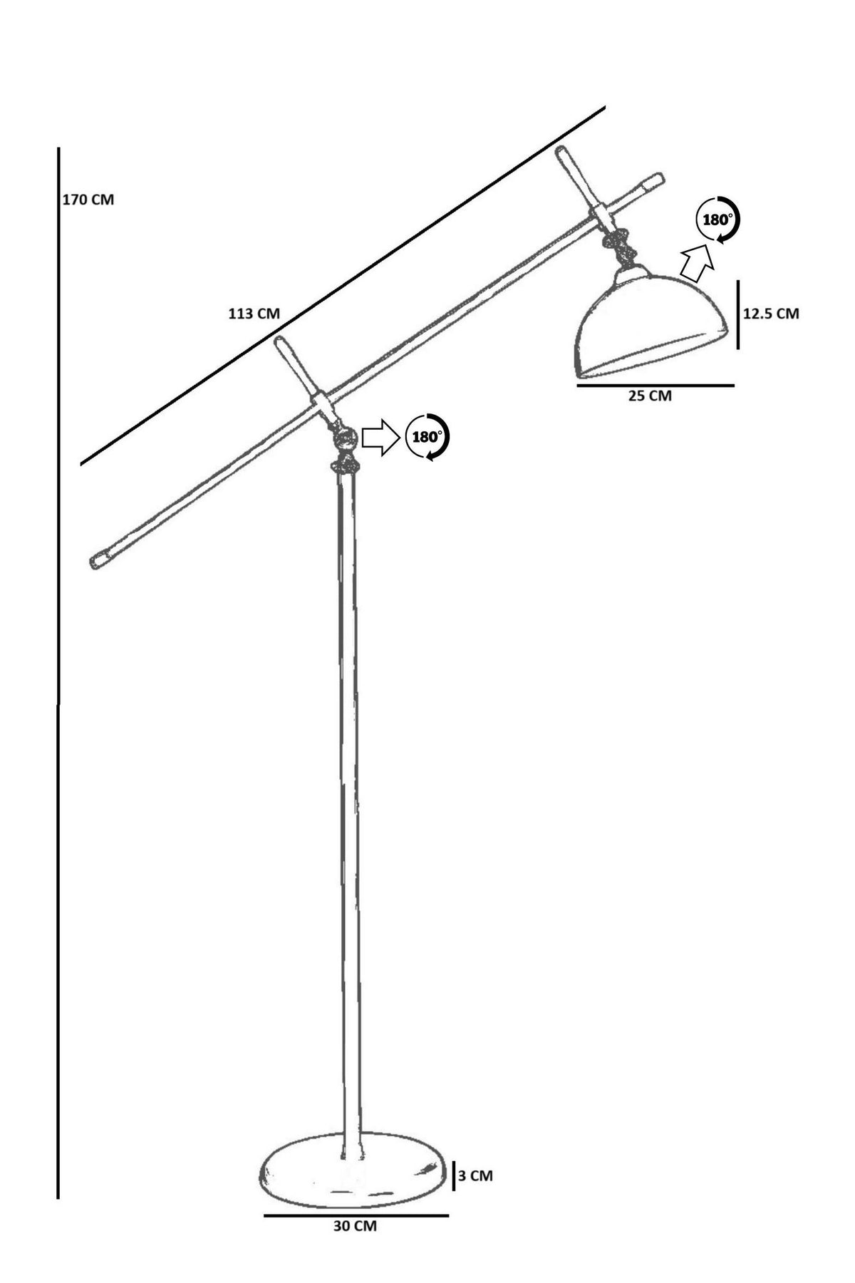 Podna lampa 855, senf