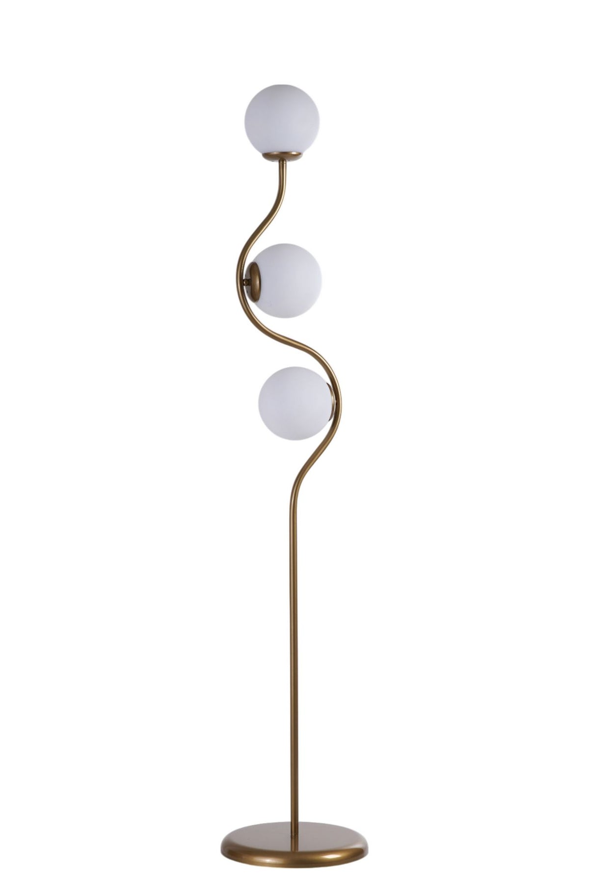 Podna lampa 036, med, zlatna