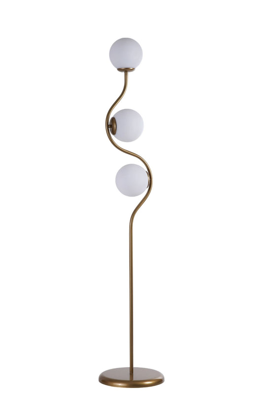 Podna lampa 036, med, zlatna