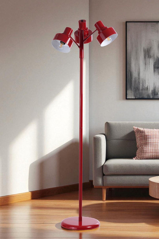 Podna lampa 166, crvena