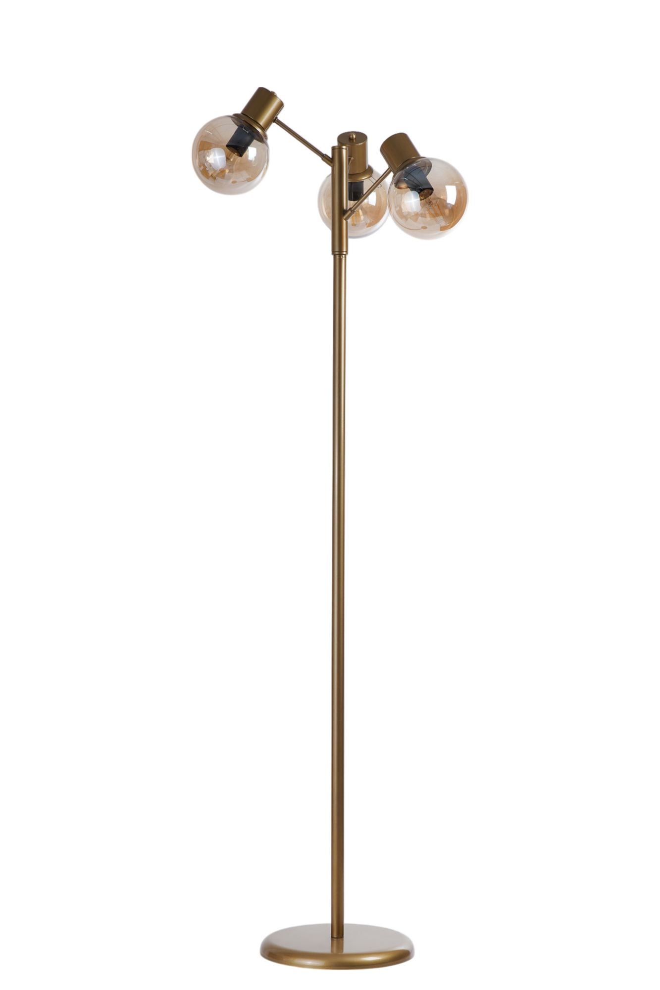 Podna lampa 197, med, zlatna