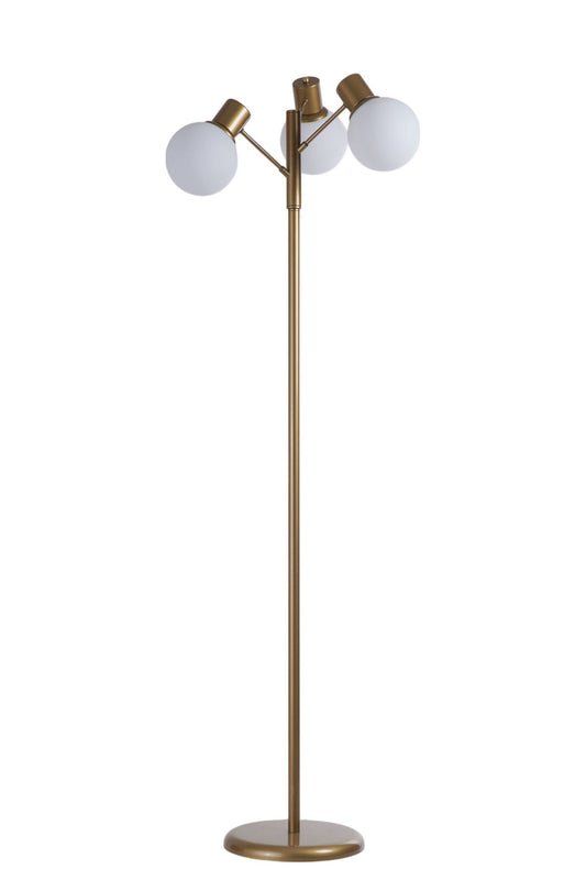 Podna lampa 234, Bijela, Zlatna