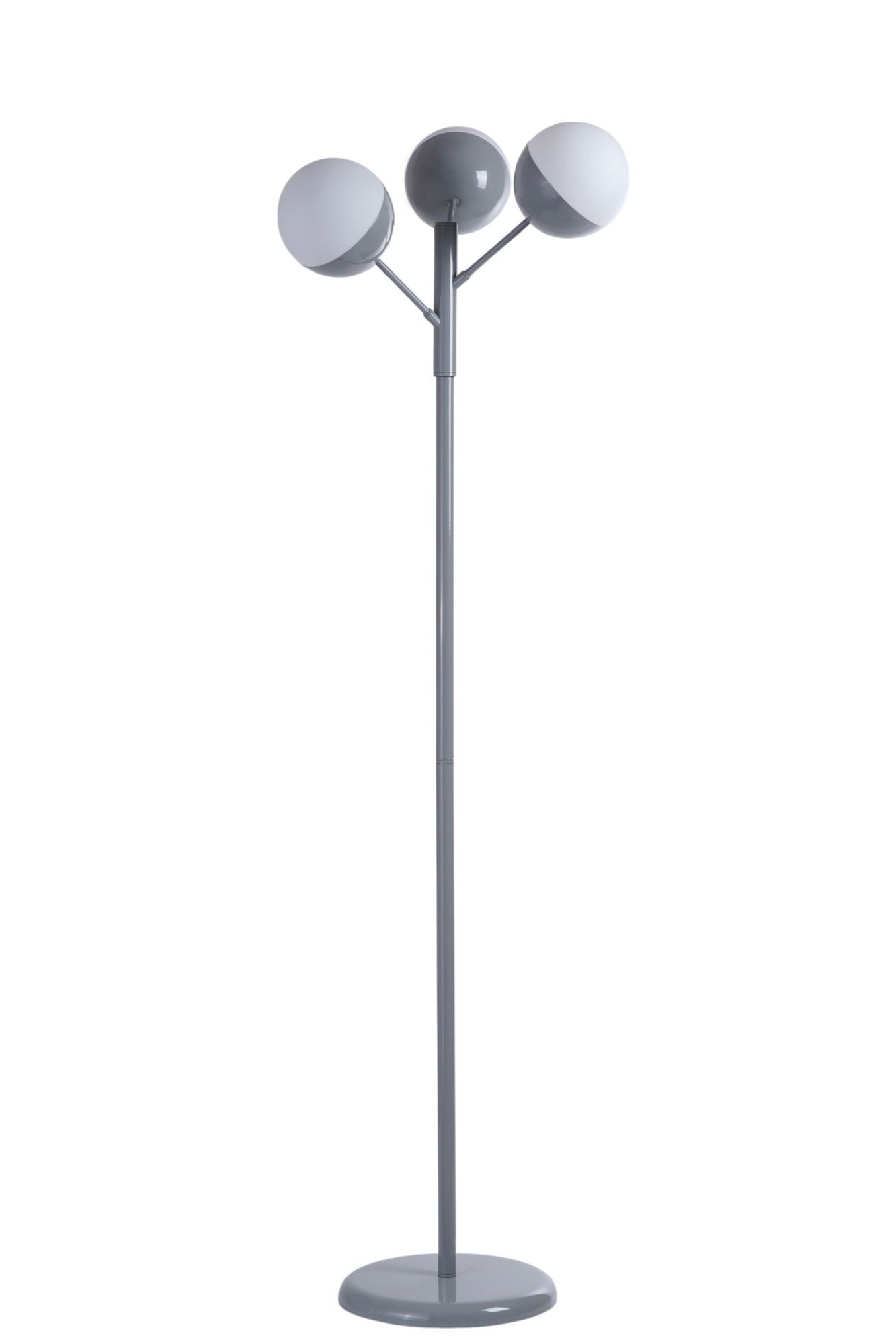 Podna lampa 333, bijela, siva