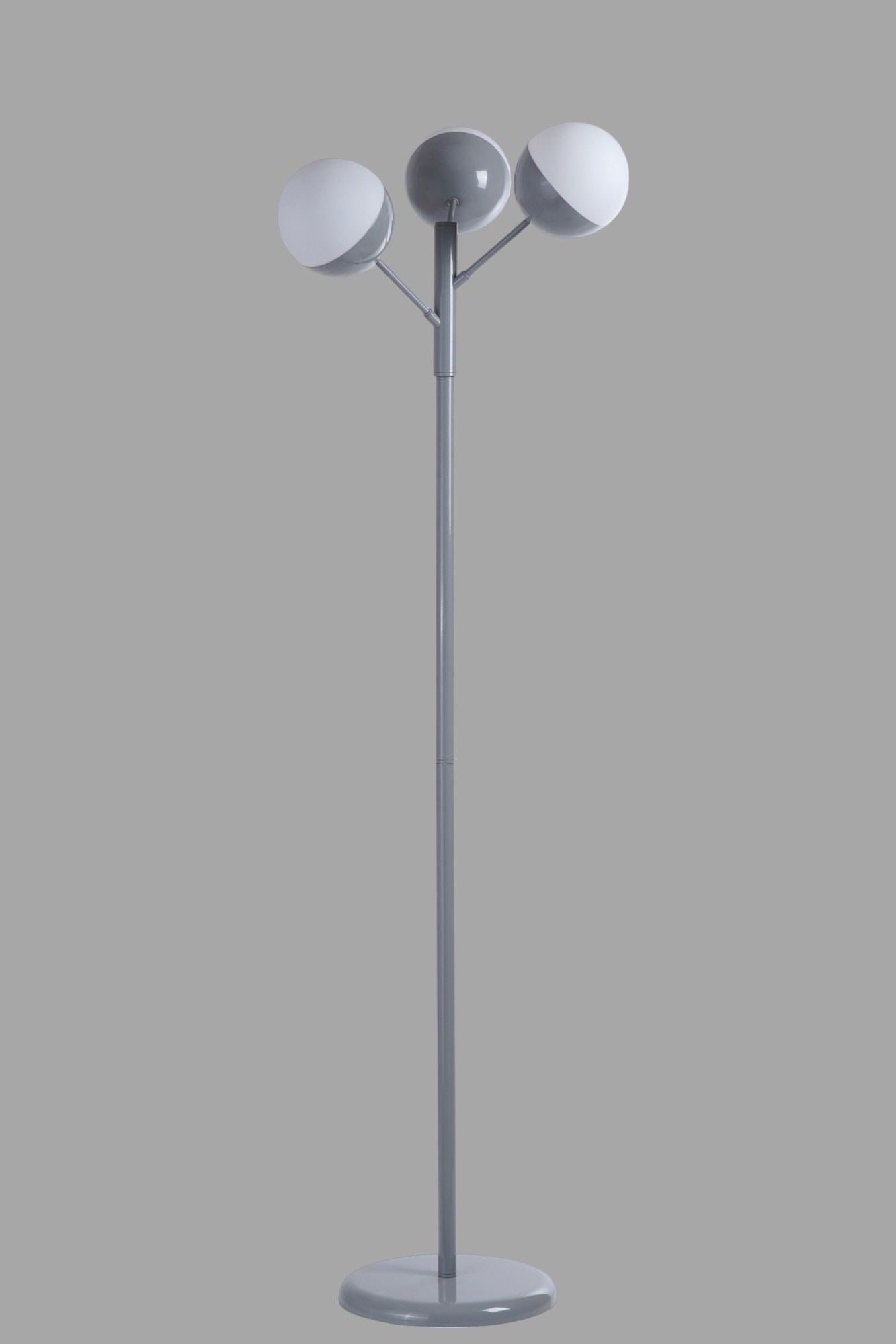 Podna lampa 333, bijela, siva