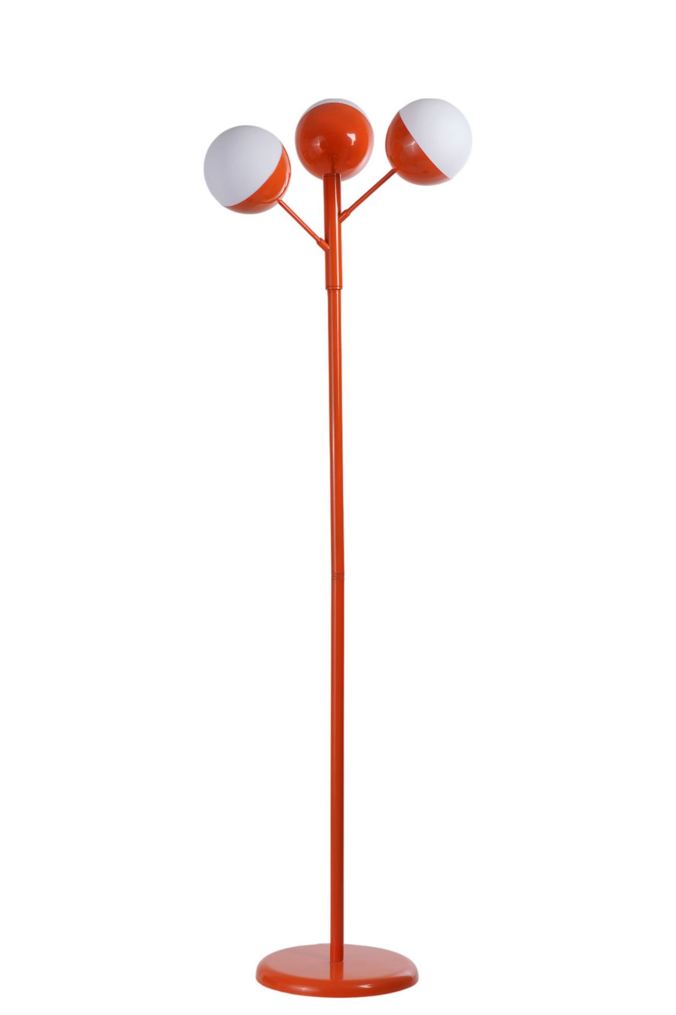 Podna lampa 364, bijela, narančasta