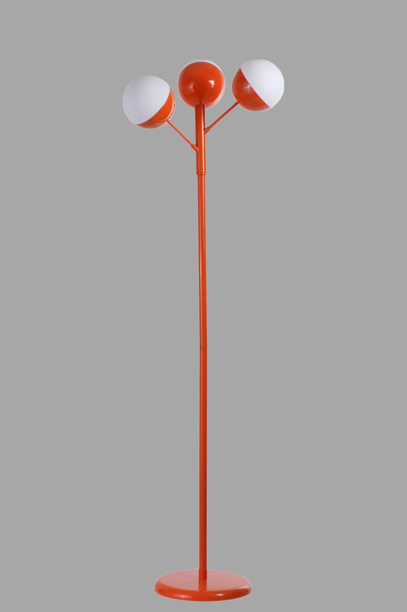 Podna lampa 364, bijela, narančasta