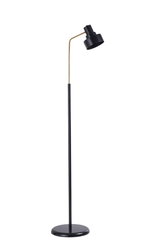 Podna lampa 456, crna, zlatna