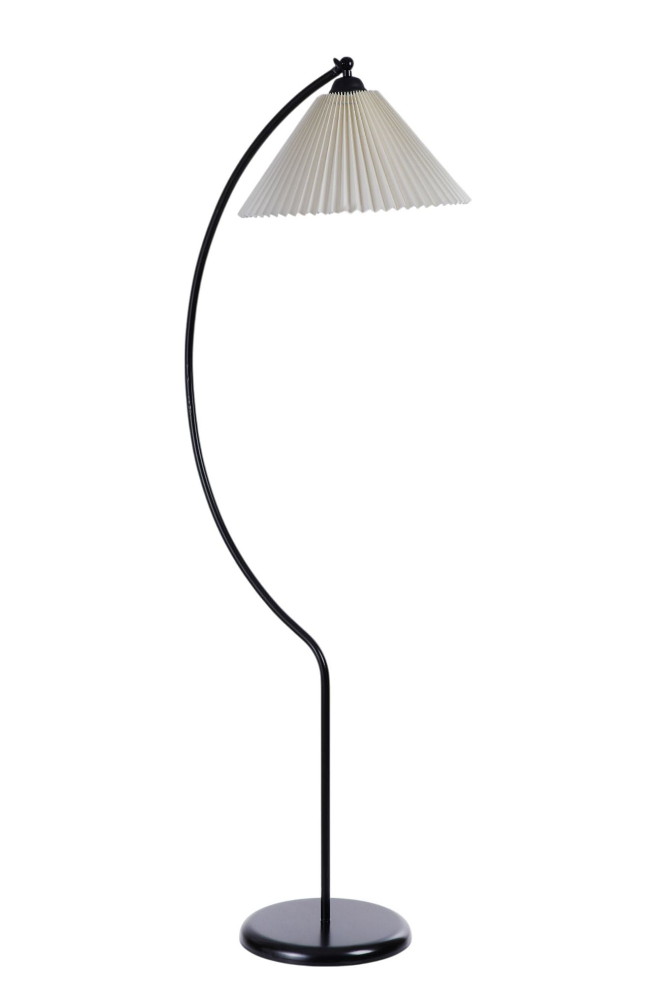 Podna lampa 548, krem, crna