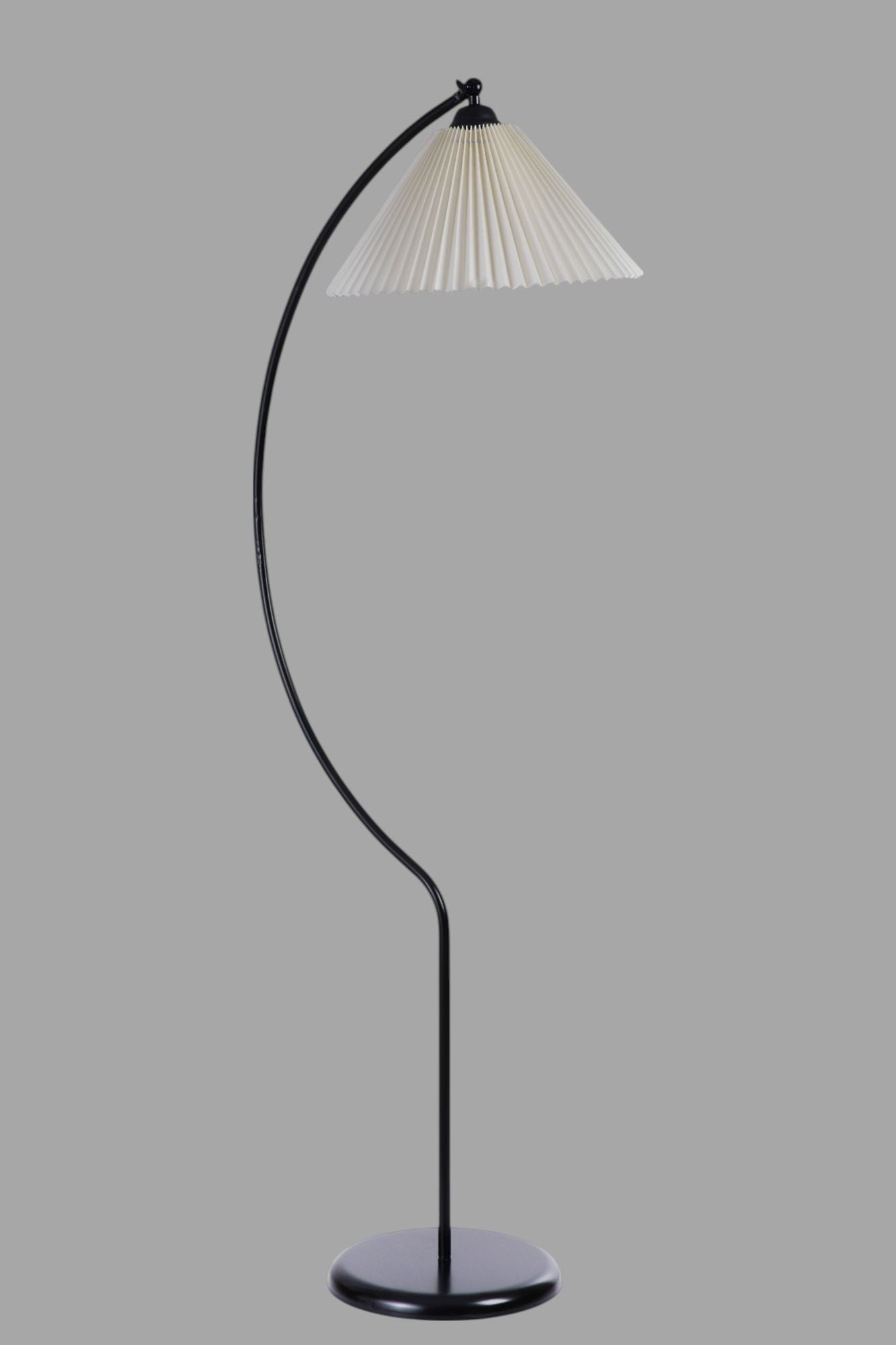 Podna lampa 548, krem, crna
