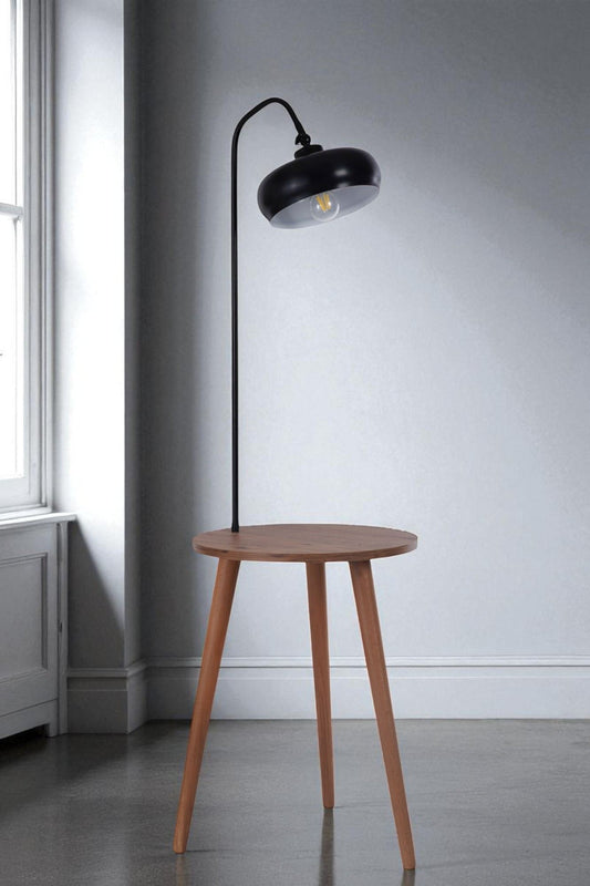 Podna lampa 791, crna, bukva
