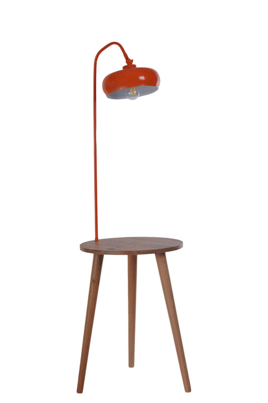 Podna lampa 807, narančasta, bukva