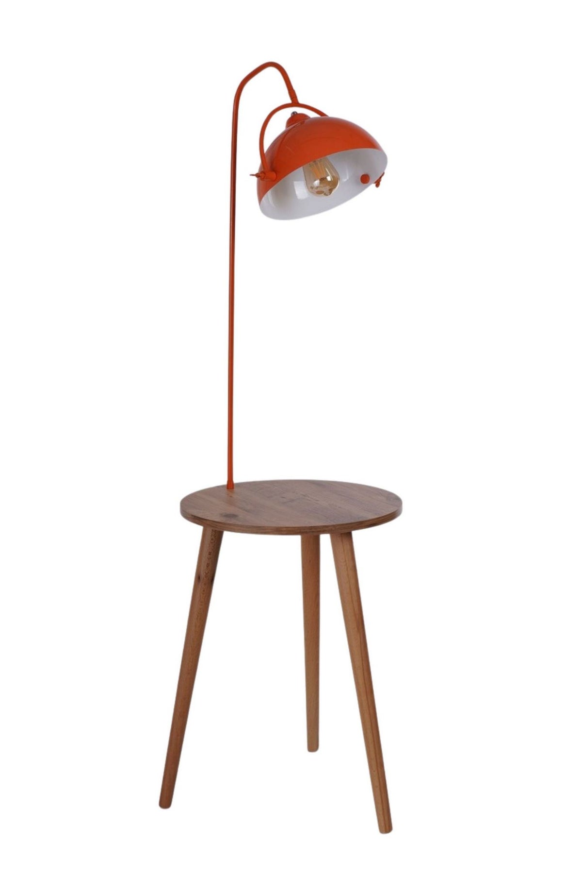 Podna lampa 814, narančasta, bukva