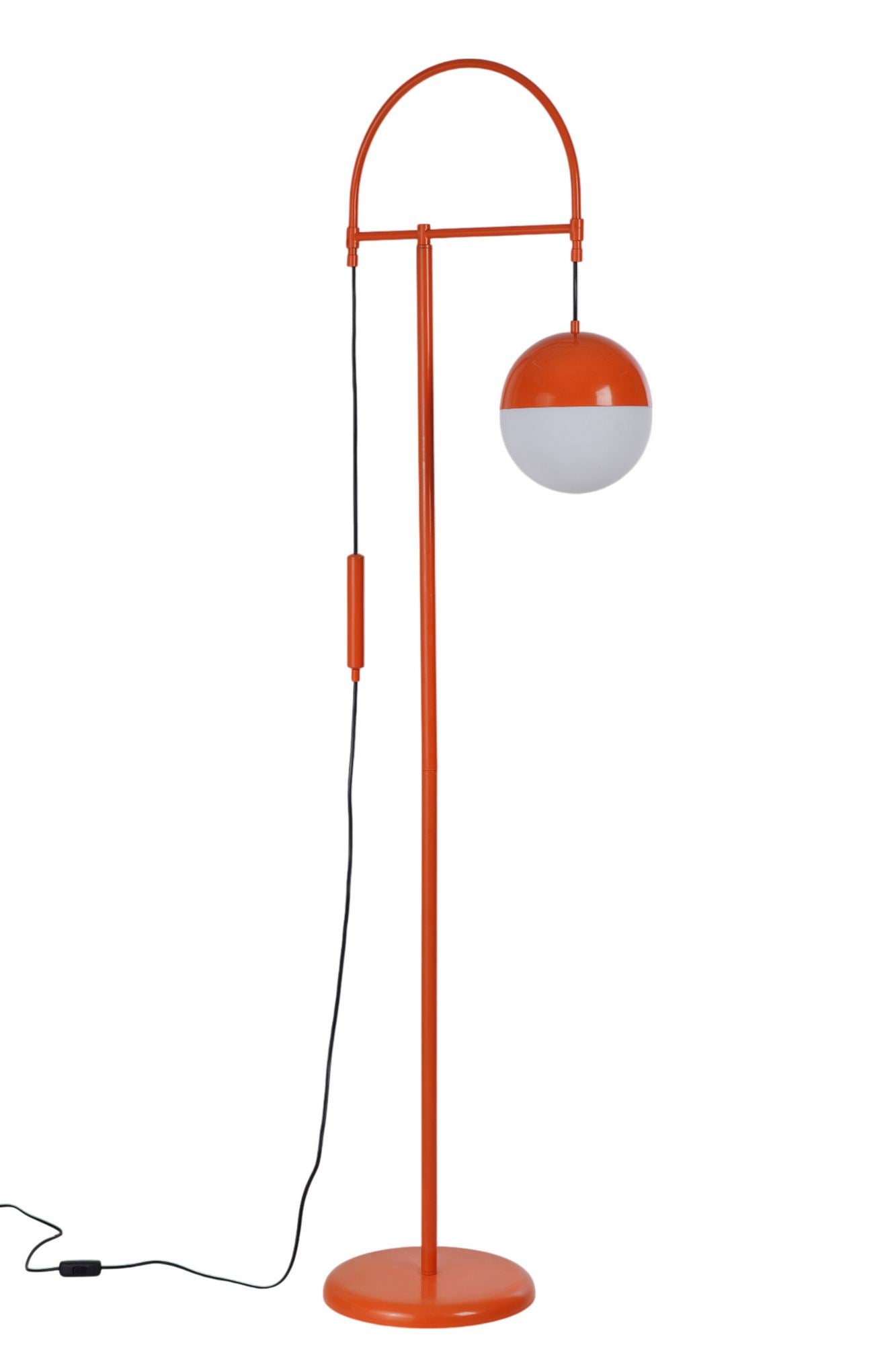 Podna lampa 869, bijela, narančasta