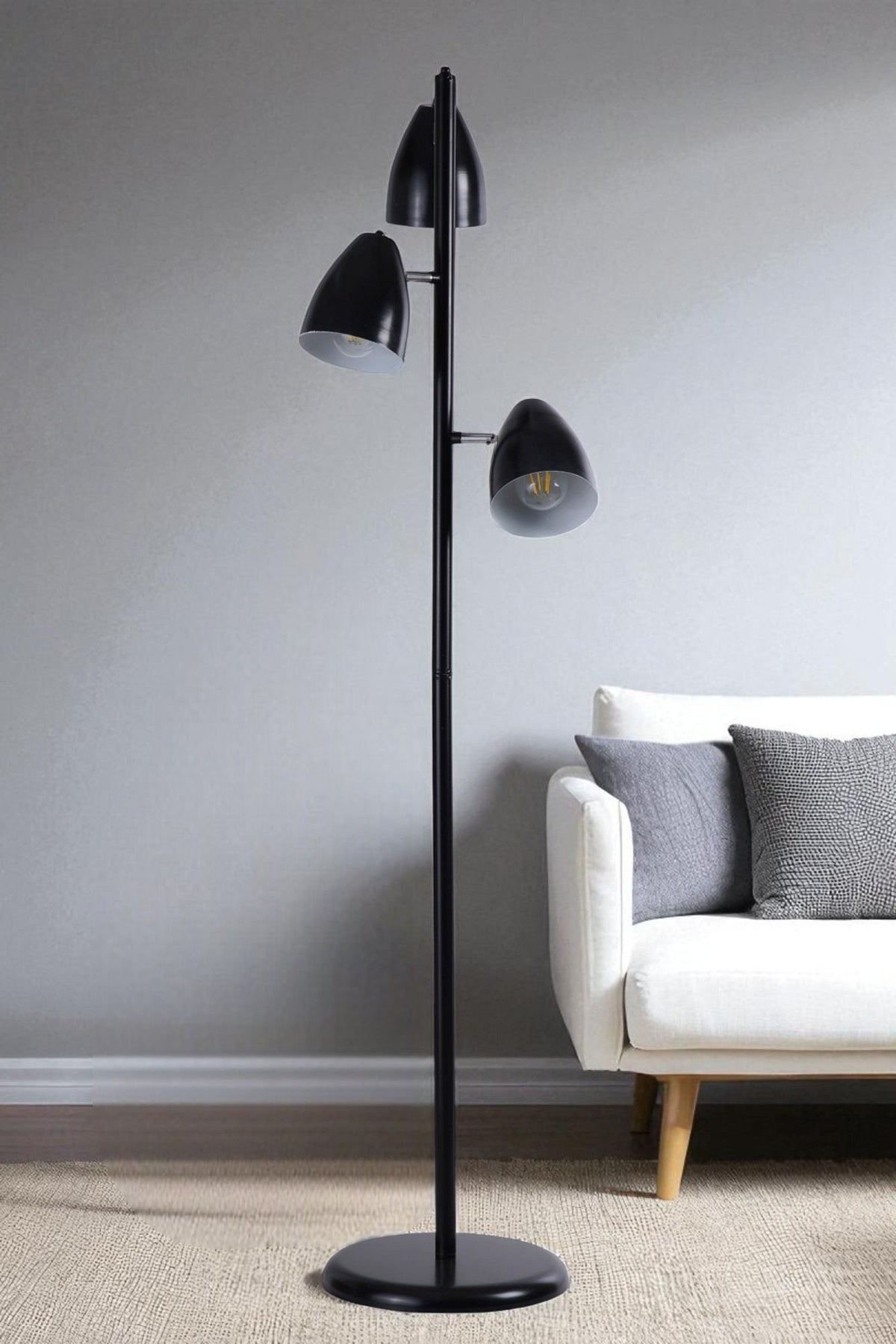 Podna lampa 040, crna