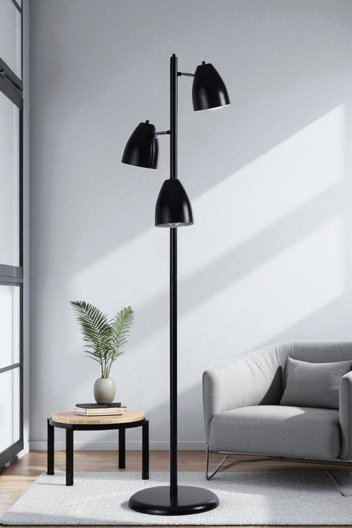 Podna lampa 040, crna
