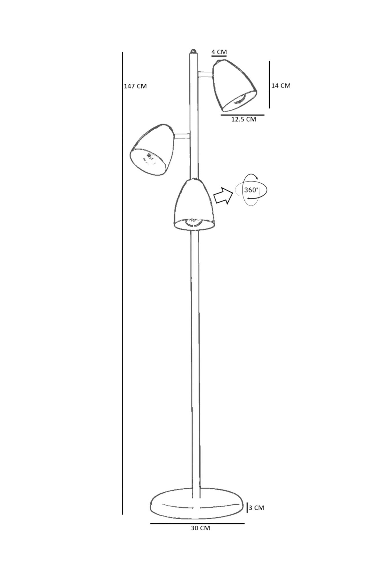 Podna lampa 101, senf