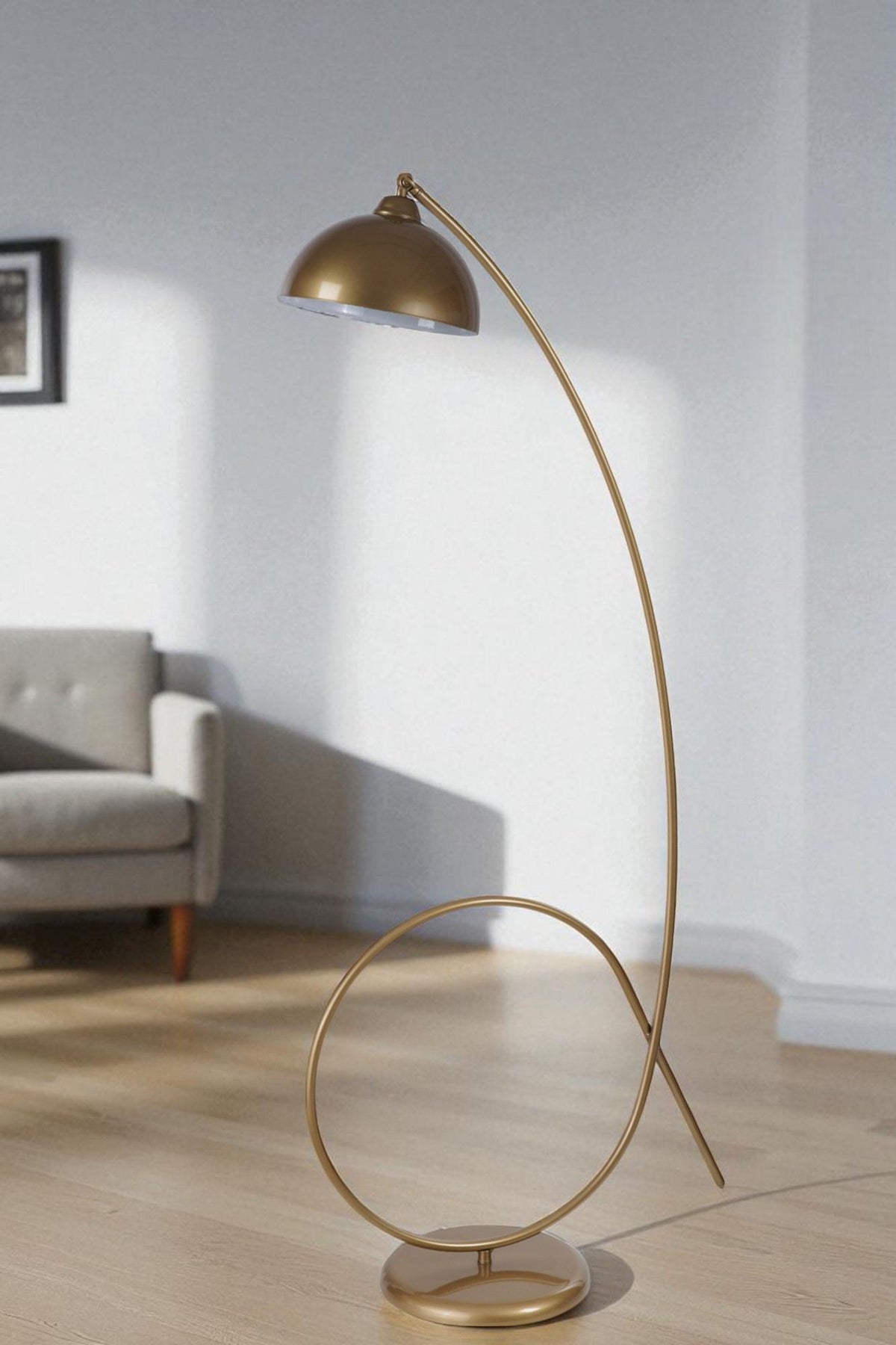 Podna lampa 330, zlatna