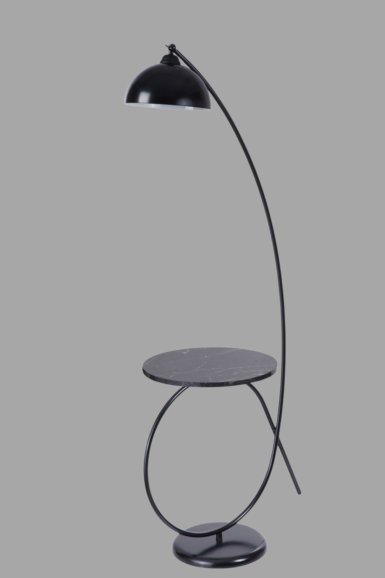 Podna lampa 408, crna