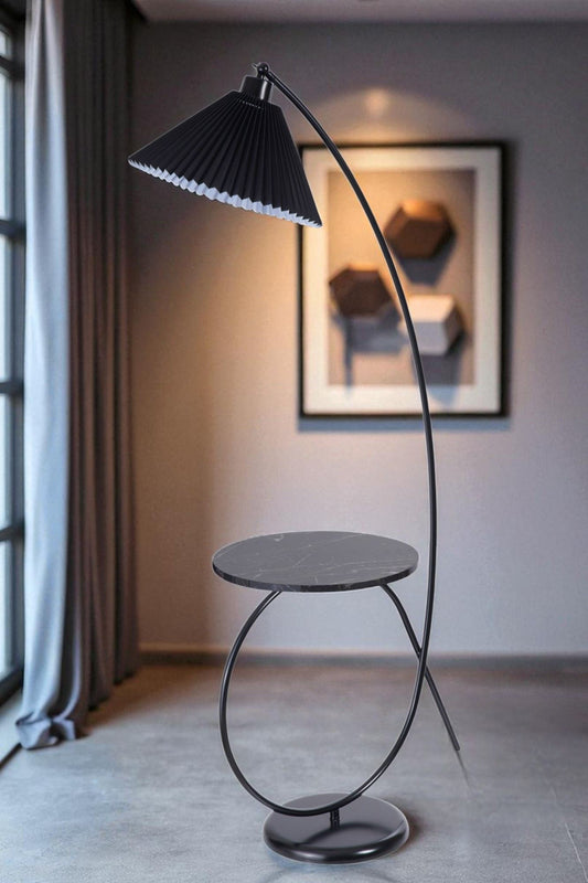 Podna lampa 415, crna