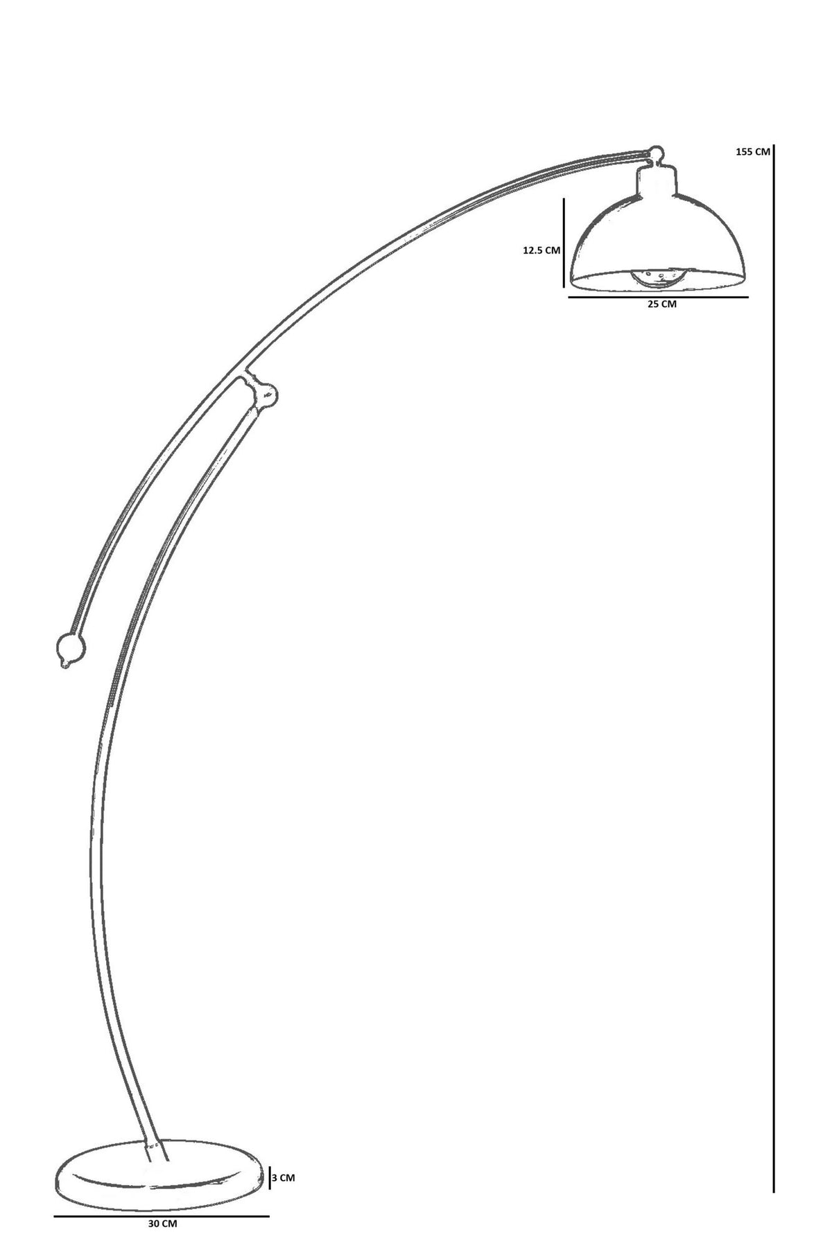 Podna lampa 668, menta