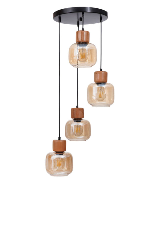 Luster 673, med, hrast, crna