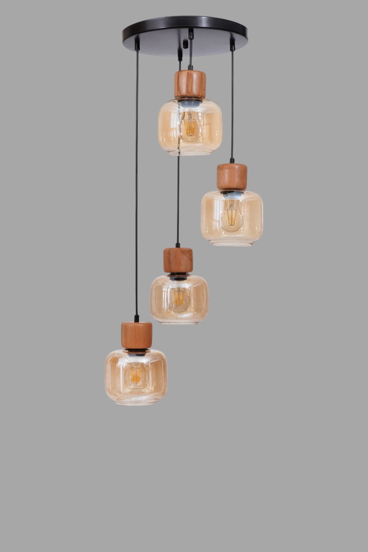 Luster 673, med, hrast, crna