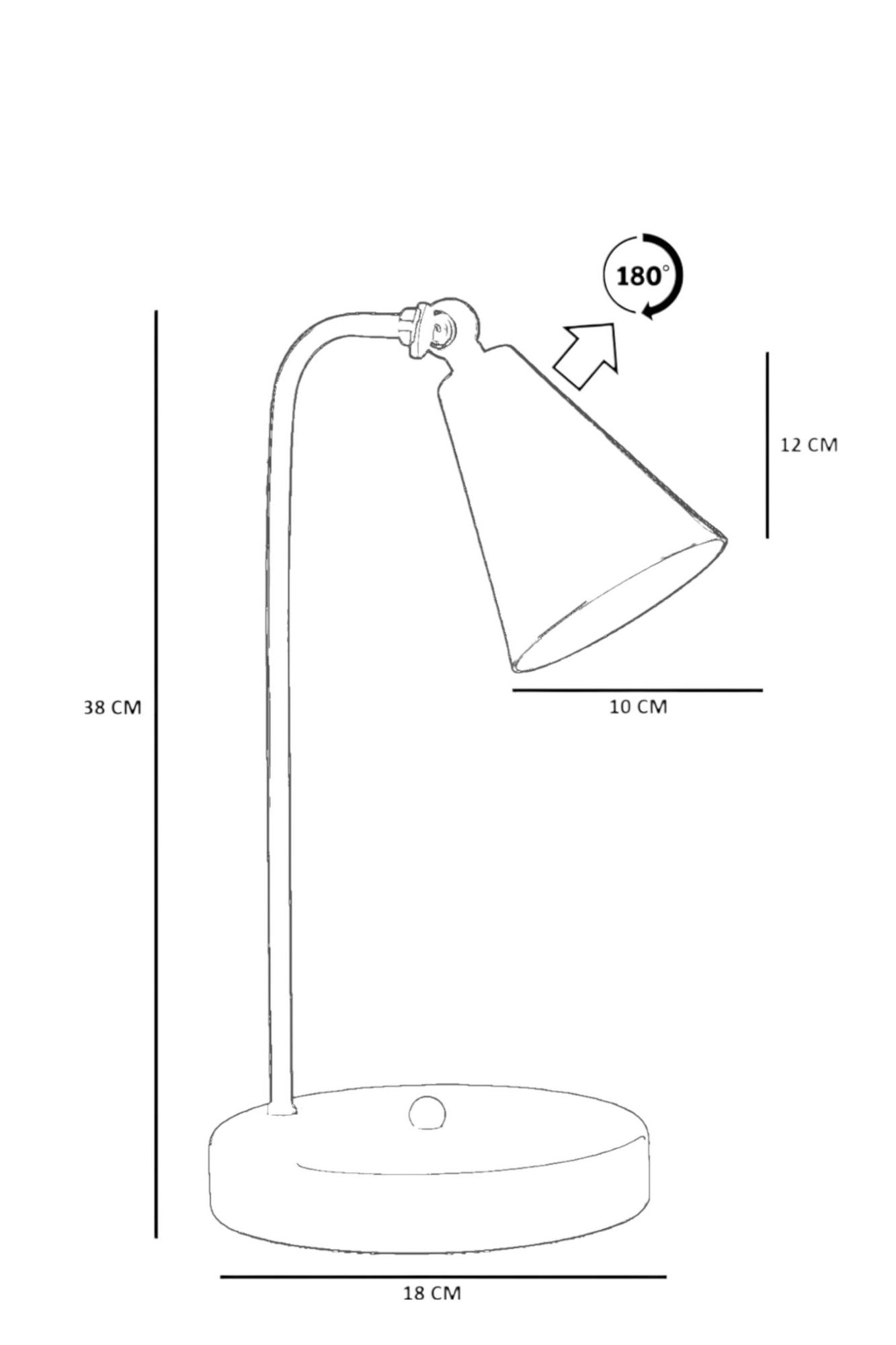Stolna lampa 335, crna