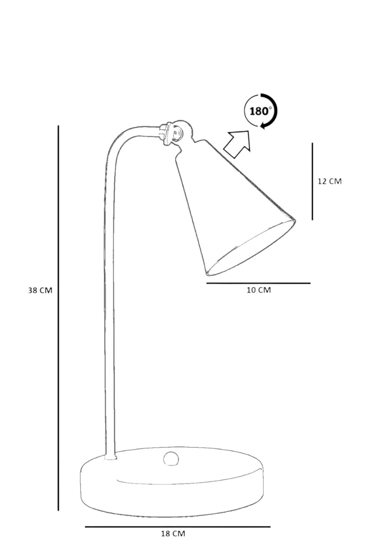 Stolna lampa 380, senf