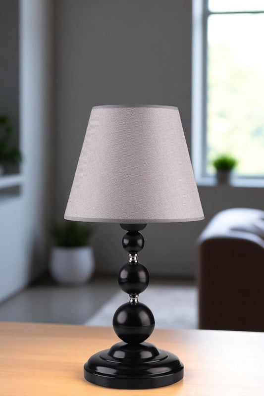 Stolna lampa 489, siva, crna