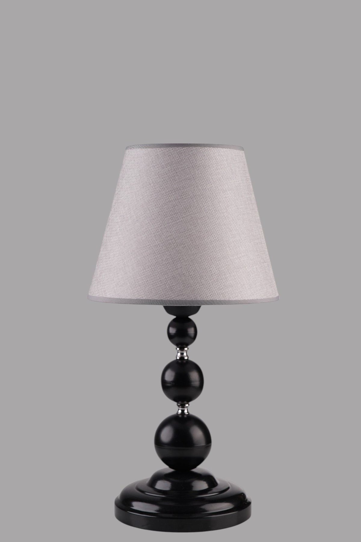 Stolna lampa 489, siva, crna