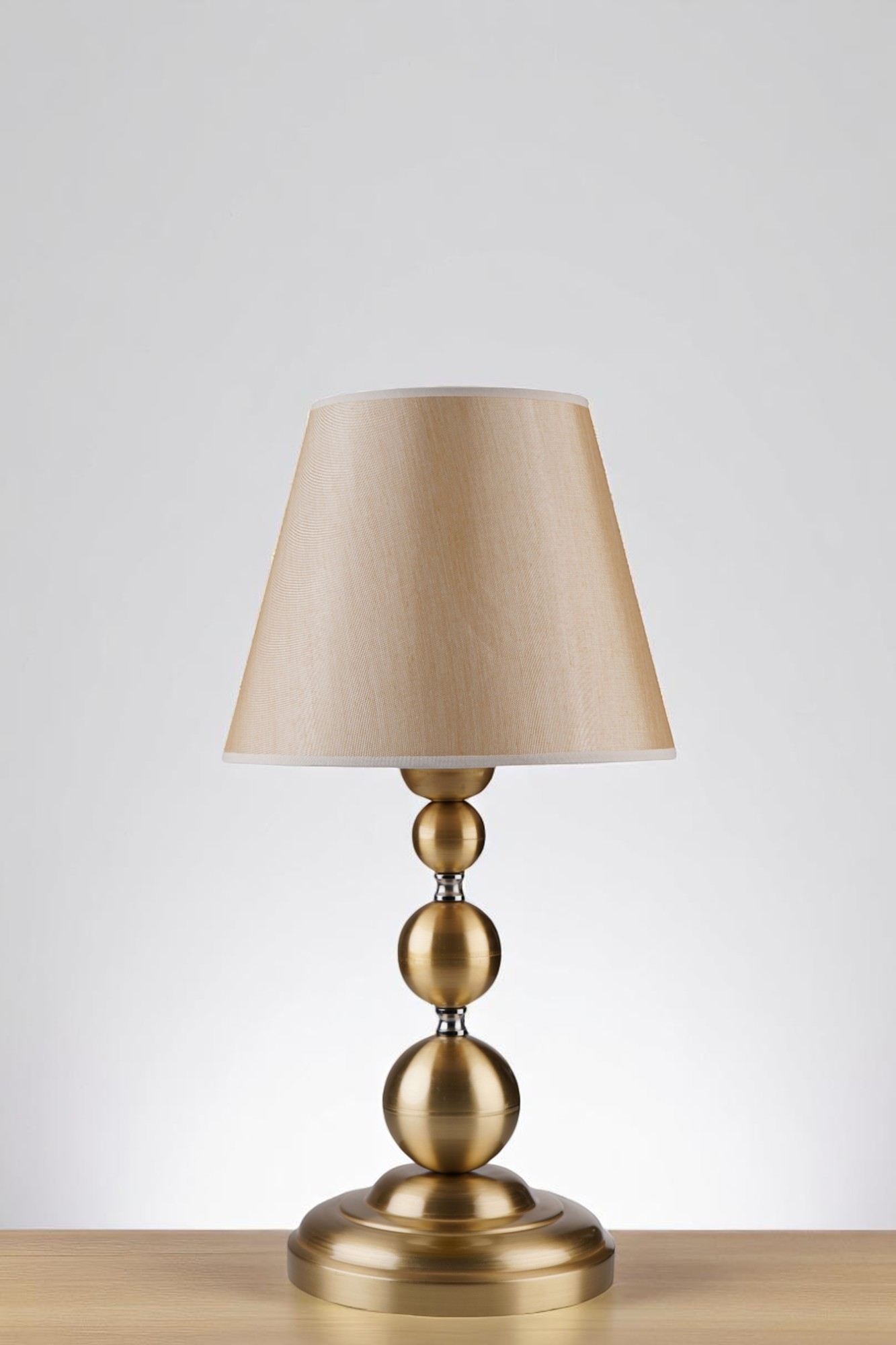 Stolna lampa 519, bež, zlatna