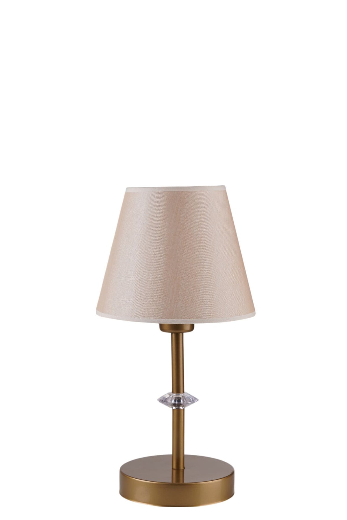 Stolna lampa 557, bež, zlatna