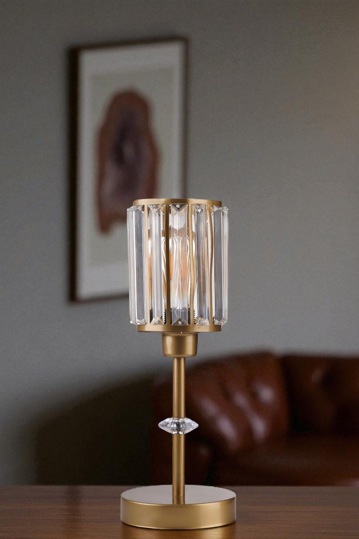 Stolna lampa 601, zlatna
